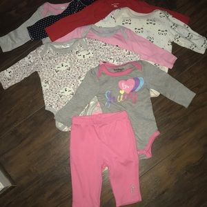 Bundle of baby girl clothes